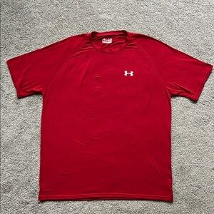 Under Armour Red Short Sleeve Performance Tee